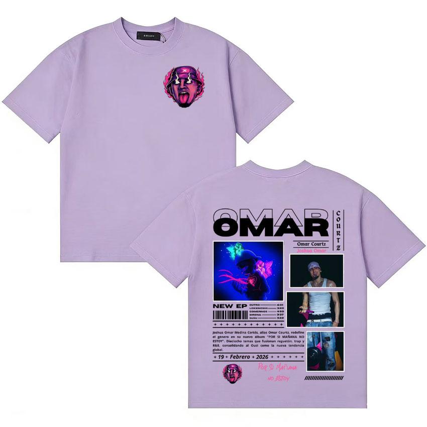 Omar Courtz Hot Sale Por Si Unisexana No Estoy Album Merch Tshirt Unisexs Women Hip Hop Tshirt Cotton Casual Short Sleeve Tee Shirts