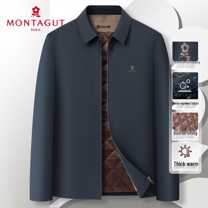 

MONTAGUT Men s Water-Repellent Silk-Cotton Padded Jacket XL (52)