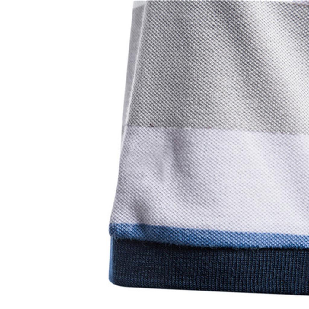 Men's Summer Fashion Striped Print Casual Short Sleeve T-shirt Men