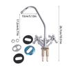 304 Stainless Steel Kitchen 1/4 Inch  Water Filter Faucet Chrome Plated Connect Reverse Osmosis Faucet For Drinking Water Purifier