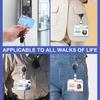 Transparent Card Slots Id Badge Holder Id Pendant Badge Reel Storage Organizer Employee Pass Work Card Case