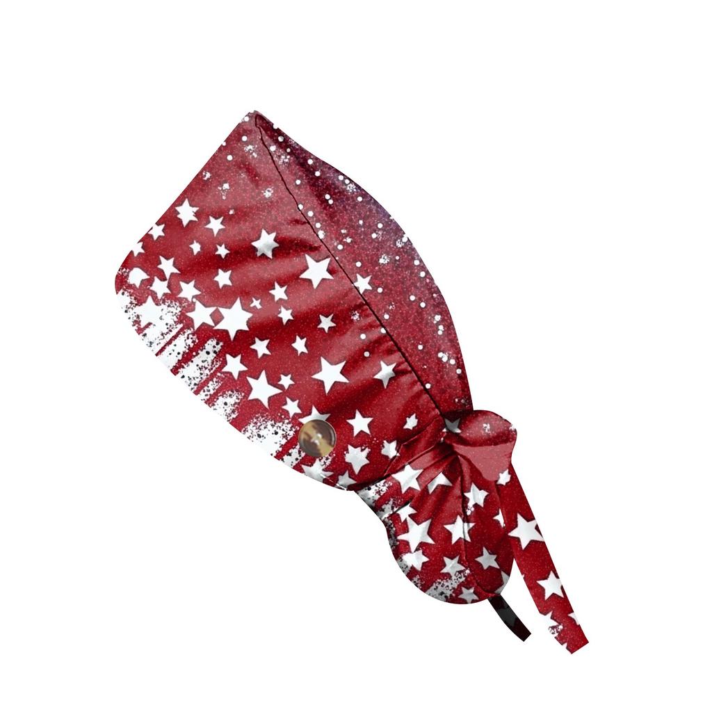 Berretto da lavoro con stampa alla moda, Berretto casual da donna per coda di cavallo, Berretto lavabile, Berretto Baotou