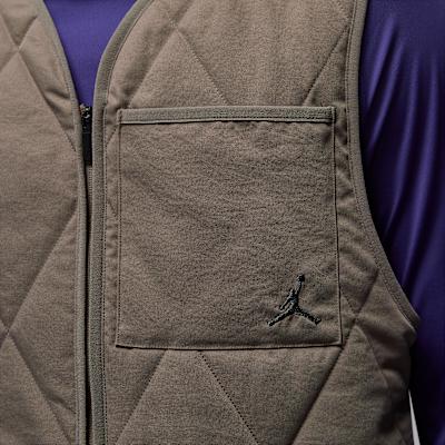 Jordan Vests Men's Light Khaki V-neck Other