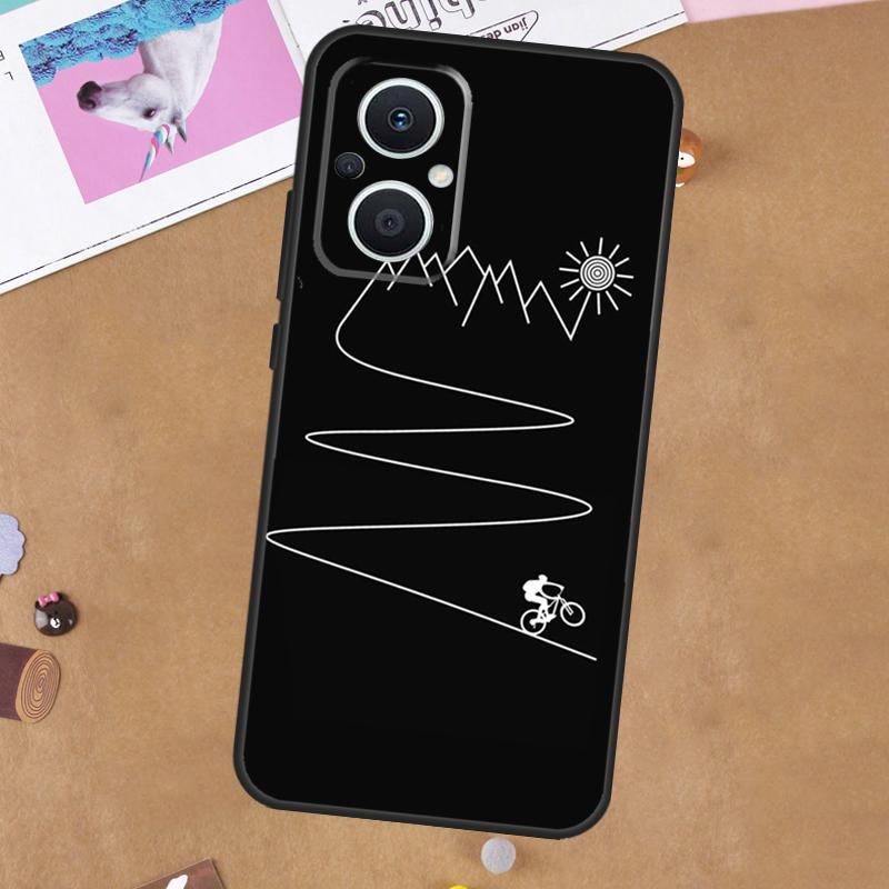 MTB Mountain Bike Cycling Bicycle Case For OPPO Reno 8T 4Z 5Z 11F 8 10 11 Pro 5 6 7 Lite OPPO Find X6 Pro X2 X3 X5 Lite Cover