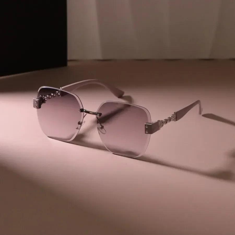 Casual Rimless Square Sunglasses Women Men Sun Glasses Female Gradient Mirror Colors Designer Brand Fashion Luxurious Eyewear