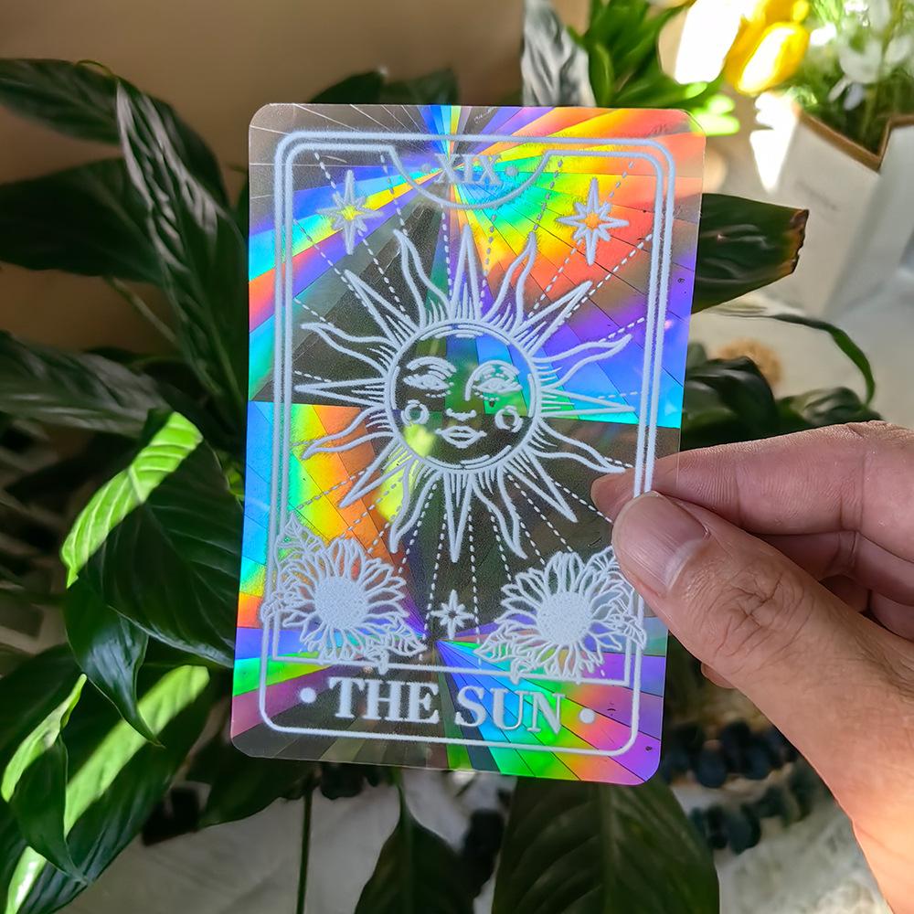 SC001-015 Multiple patterns to choose Rainbow Sun Catcher Window Stickers Prism Holographic Stickers for Windows