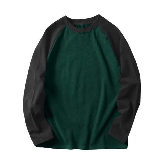 Høst Vinter Herre Toppfarge Blokker O-hals Langermet Pullover Plus Size Tykk Varm Sport Fitness Sweatshirt Daglig slitasje Forretningsklær