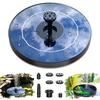 1.5w/2.5w/3.5w Solar Bird Bath Fountain Pump,with 6 Nozzles Solar Powered Water Fountain for Garden Pool, Aquarium and Outdoor
