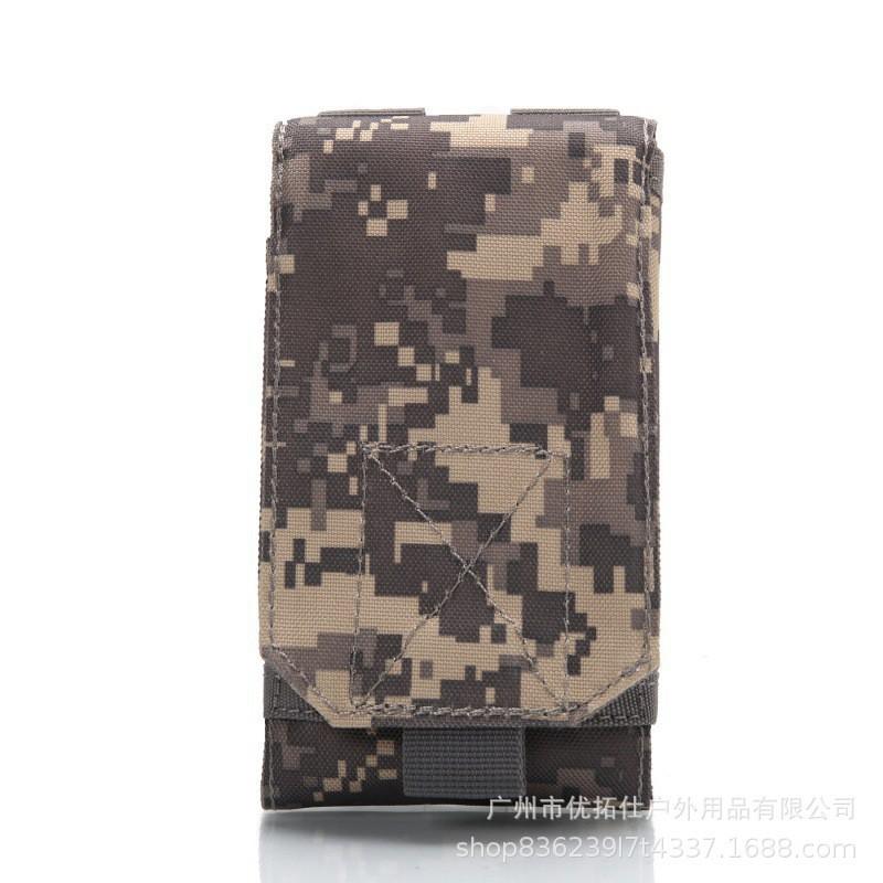 5-6-Zoll-Handytasche im Tarnmuster, multifunktional, MOLLE-Zubehör für Outdoor-Aktivitäten, Freizeit, Sport und Laufen