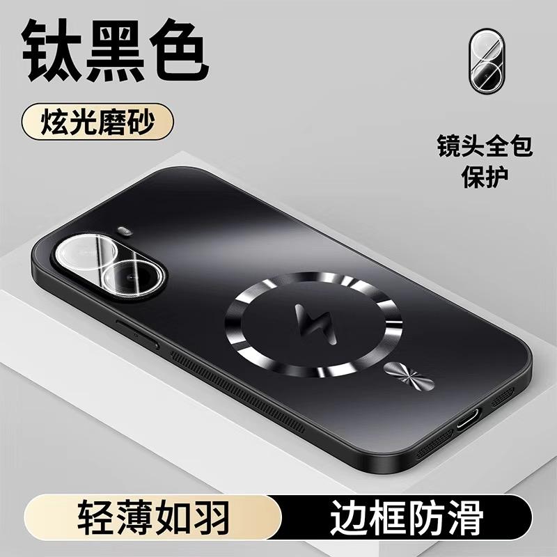 

Case For POCO X7 Pro Case MagSafe Magnetic Phone Back Cover For Xiaomi Poco X7 Pro 5G Camera Protection Shell Shockproof Bumper чёрный