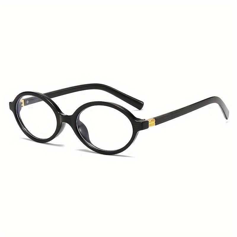 Retro Oval Fashion Glasses with Anti-Glare Lenses - Chic Small Frame Ideal for Party Wear & Travel Glasses Accessories