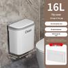 Cubo de basura de plástico abatible para pared para almacenamiento de cocina, baño e inodoro