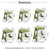Portable Folding Stool: Compact Seat for Kids and Adults, Perfect for Home, Dorm, Outdoor Activities, and Study Sessions