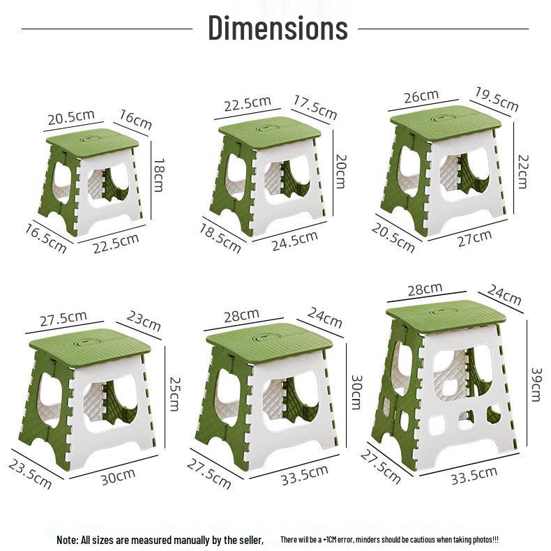Portable Folding Stool: Compact Seat for Kids and Adults, Perfect for Home, Dorm, Outdoor Activities, and Study Sessions