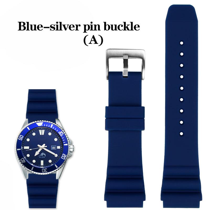 For Casio Diving Watch Swordfish MDV-106 MTP-VD01 MDV-107 Efr-303l Series Resin Silicone Strap Green 22mm Water Proof Watchband