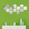 Room Wall Stickers 46*40*23mm Wall Stickers Hexagon Mirror Wall Sticker