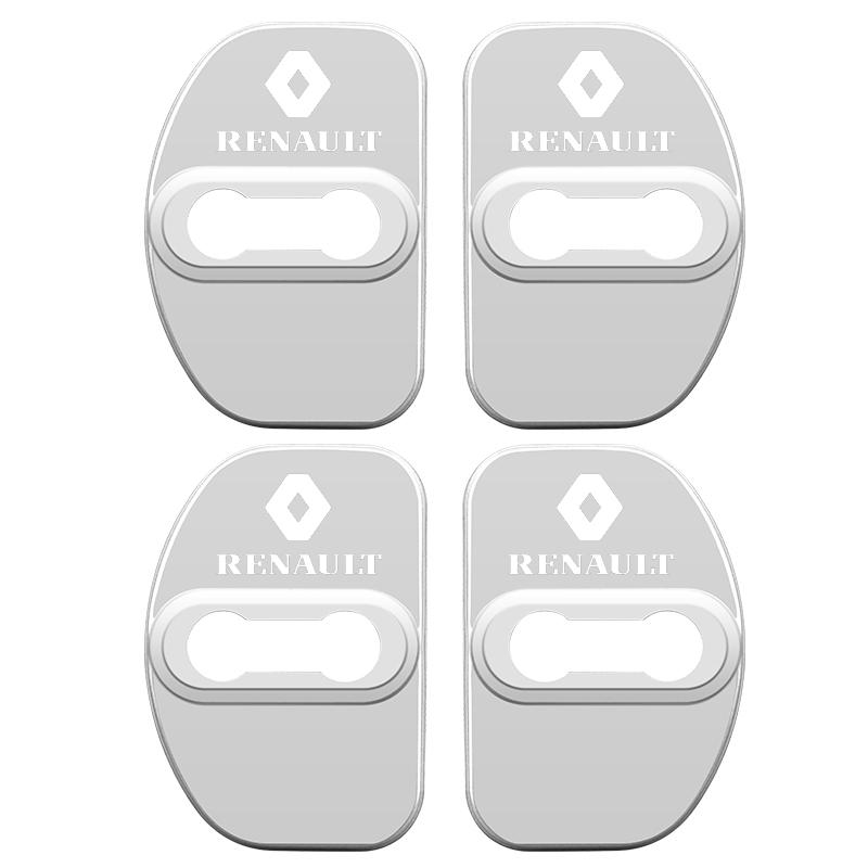 Hub Caps Car Styling Door Lock Cover Emblems Case For Renault koleos duster megane 2 logan clio Kadjar Car Door Protective Decor