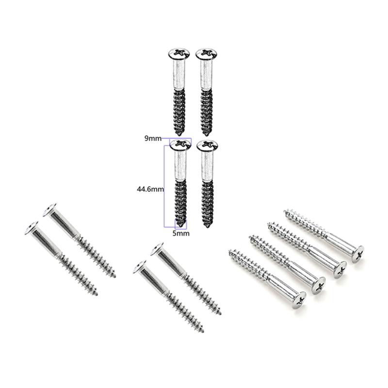 4 Pcs Neck Plate Mounting Screws Electric Guitar Neck Plate Screws Guitar Bass Hardware Accessories Easy to Install