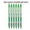 Set of Retractable Gel Pens with a 0.5Mm Tip, Perfect for Correcting Mistakes with Washable Barrels. Including 6 Erasable Pens