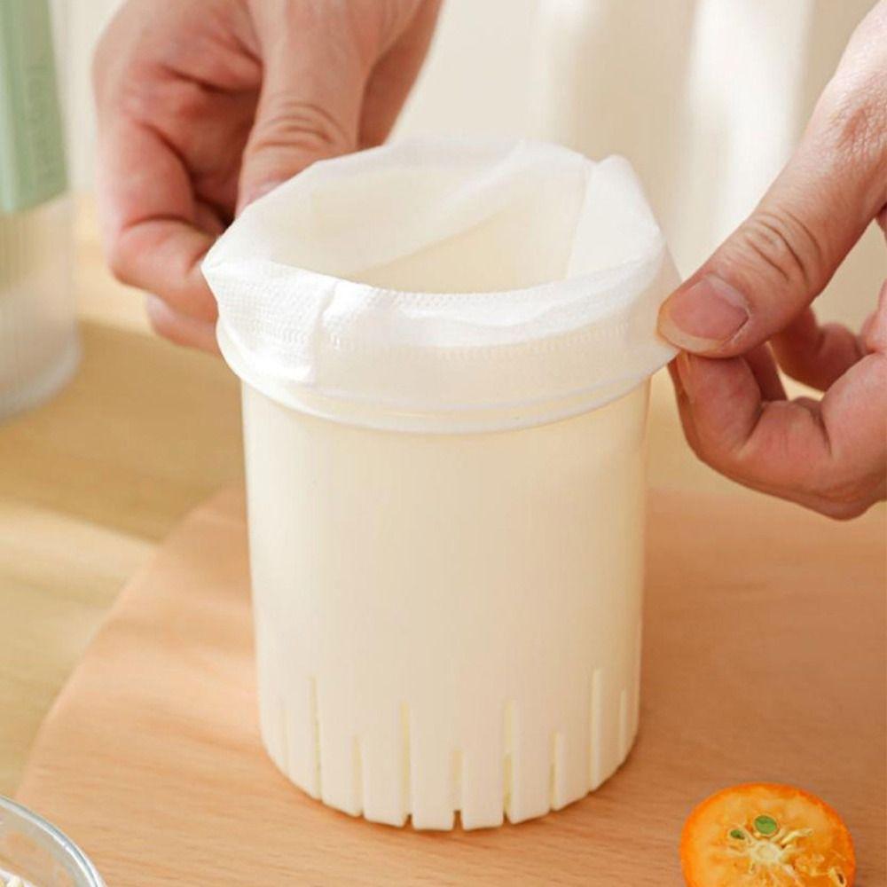 Spring Press Type Yogurt Filter Transparent Body Fruit Juice Filter Whey Separator Breakfast