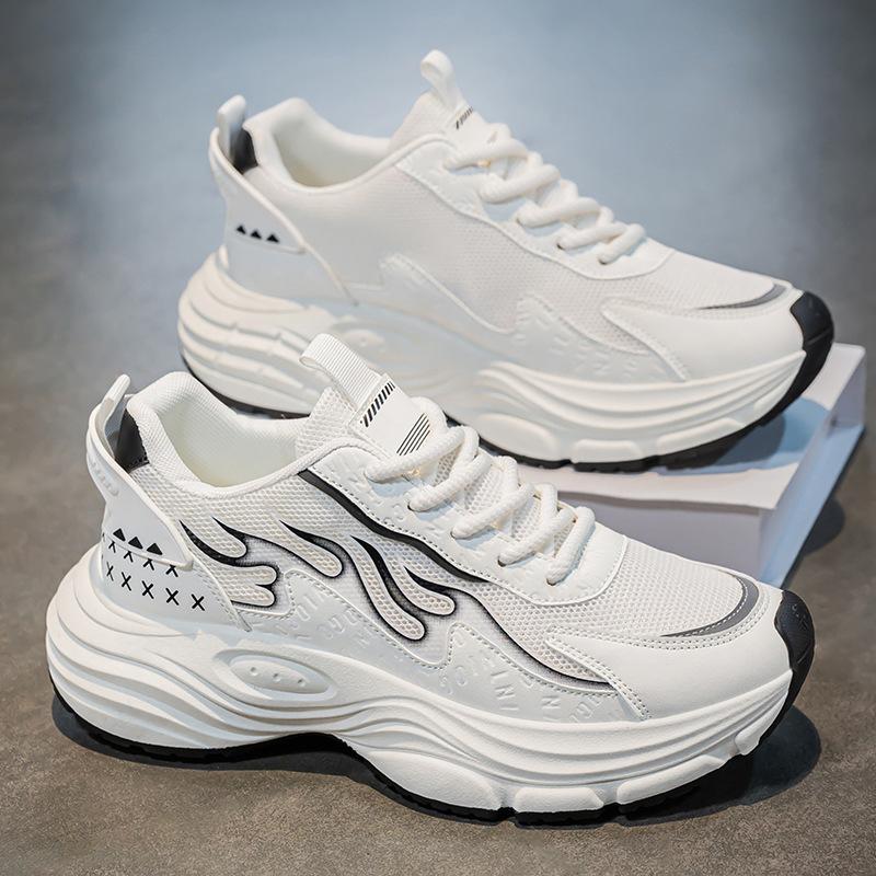 New spring student leisure sports breathable thick-soled heightening dad shoes