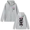 Korean Kpop P1Harmony  Duh Cartoon Style Print Zipper Hoodie Cat Funny Meme Zip Up Jacket Men Women Hip Hop Fashion Hoodies