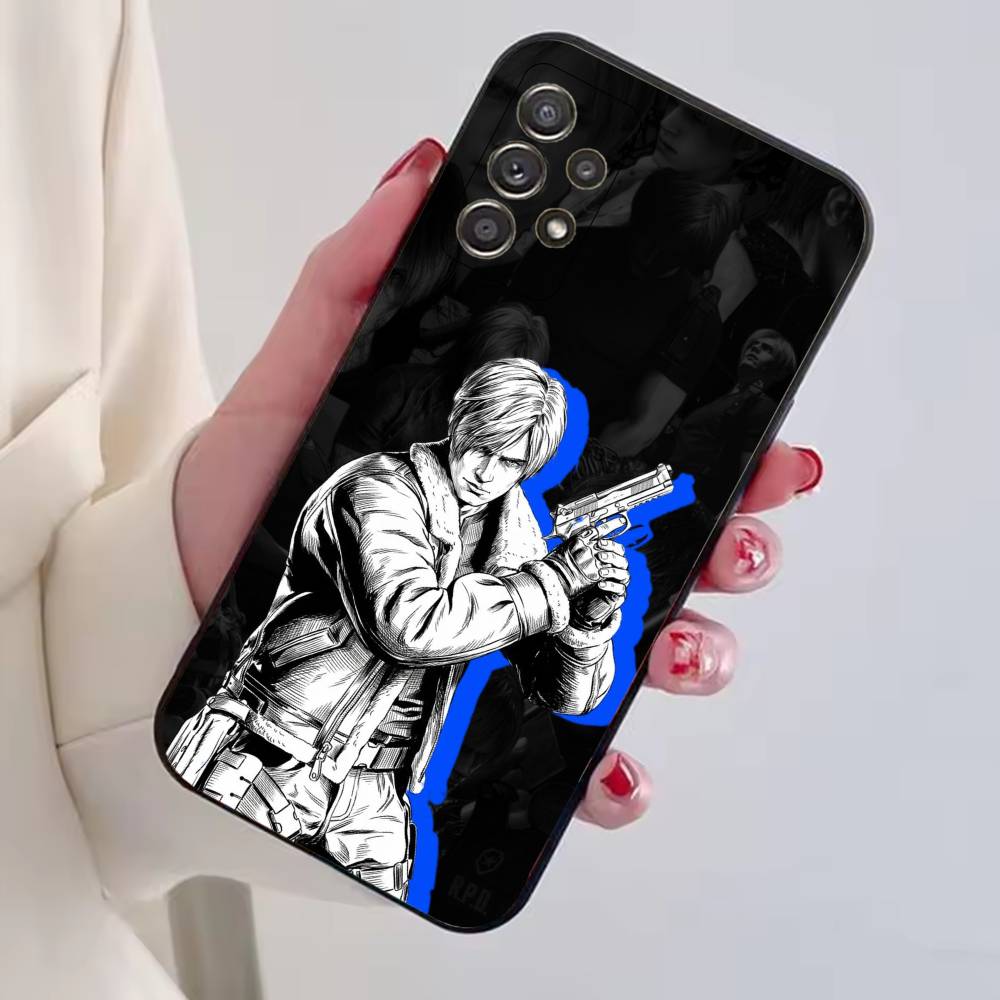 R-Residents Evil Leon Kennedy Phone Case For Samsung S25,S24,S21,S22,S23,S30,Ultra,S20,Plus,Fe,Soft Silicone Black Cover