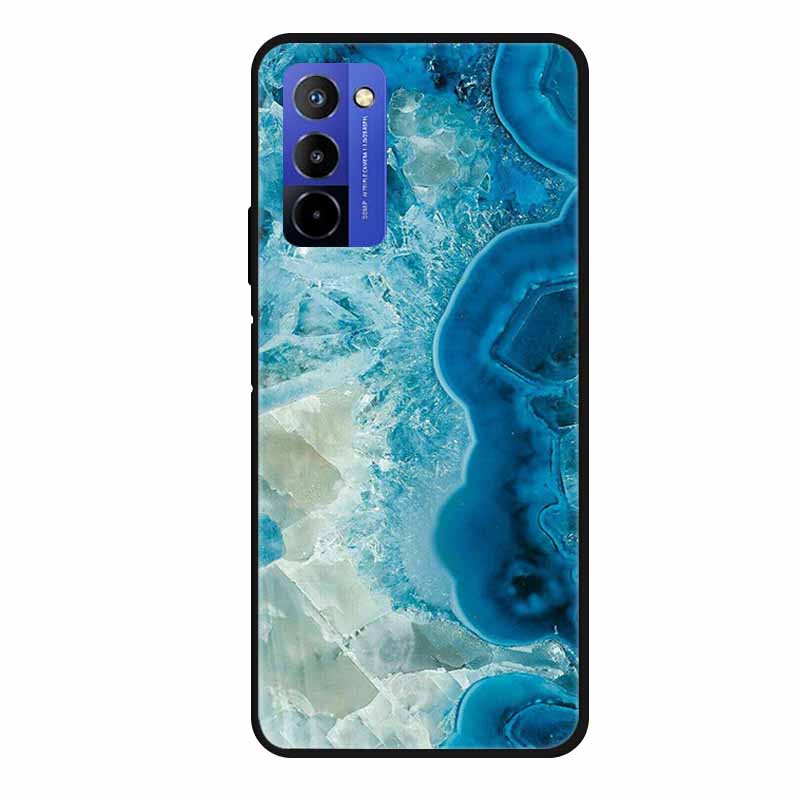 Für Wiko 10 Hülle Marmor 6,75" TPU Weiches Silikon Rückseite Handyhülle für Wiko 10 Wiko10 Coque Cartoon Antischock Stoßfest Funda
