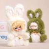 Cute Rabbit Vinyl Dolls Key Chains Plush Stuffed Soft Keyring Backpack Pendants Decoration Toys Gifts