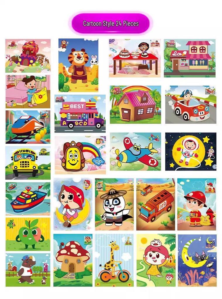 Children's DIY Sand Painting Art Kit - Scratch and Color Educational Craft Set for Boys and Girls