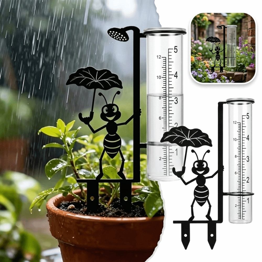 Clear Tube Garden Rain Gauge Dual Scale Rainfall Gauge New Outdoor Rain Gauge  Patio Planter