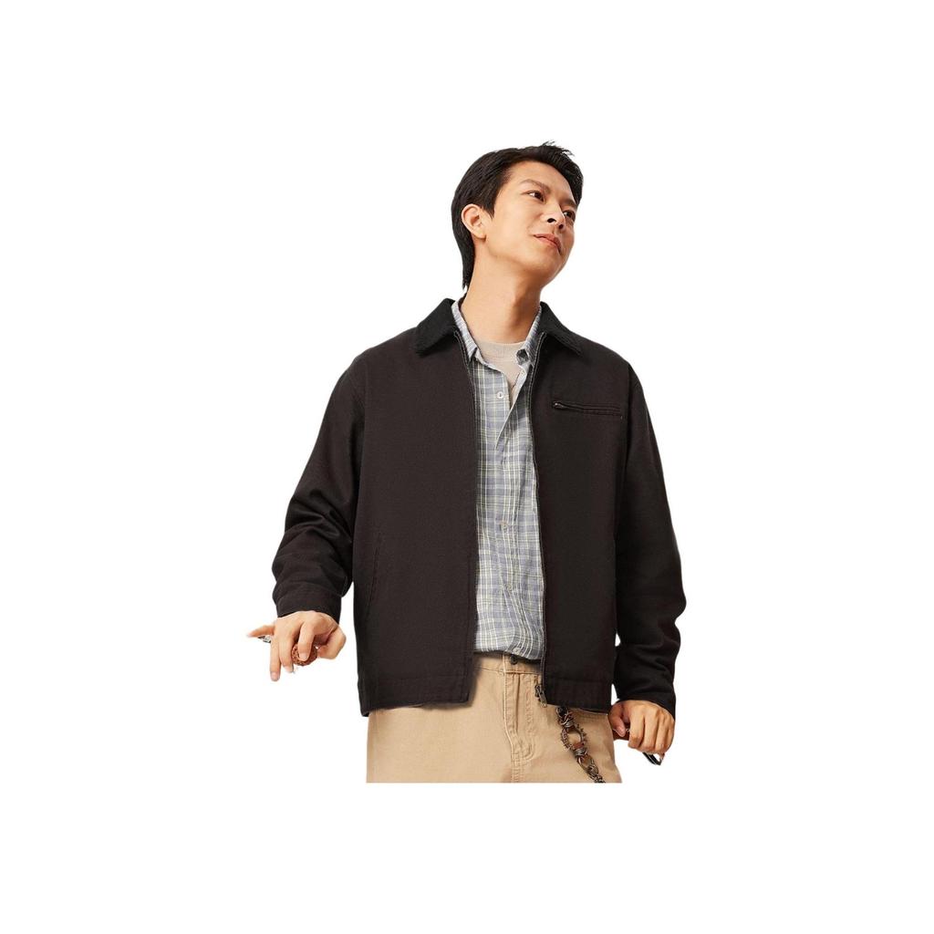 Li-Ning Unisex Detroit Jacket Corduroy Collar Chocolate Brown AJDV311-1