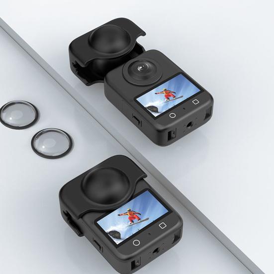 Action Camera Lens Protective Cover for DJI OSMO 360 Shockproof Panoramic Sports Camera Silicone Lens Protector Case Shield Camera Accessories