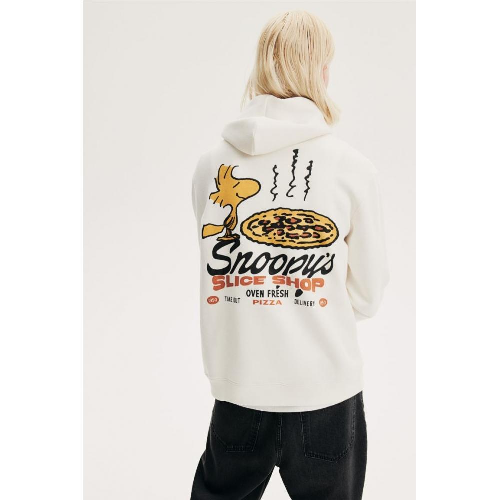 

Толстовка HM Regular Fit с капюшоном белая Snoopy XS