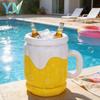 Aufblasbarer Bierkübel Tragbarer Eisbehälter für Outdoor Strand Poolparty Camping Picknick Getränkekühler Picknickzubehör