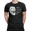 Herren Trollface Meme Grafik T-Shirt 100% Baumwolle Kleidung Vintage Kurzarm Rundhals T-Shirts 6XL T-Shirt