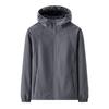 New Windproof, Fleece And Thickened Casual Down Jacket, Waterproof Loose Solid Color Hooded Jacket