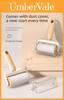 Tearing Sticky Pet Hair Remover Roll With Plastic Construction For Home And Pet Grooming