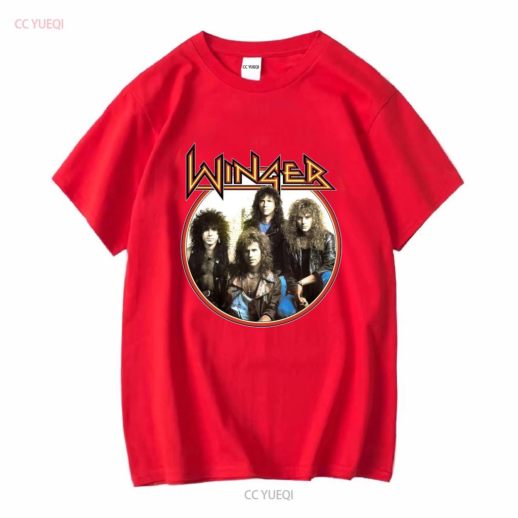 Winger Band CONCERT Rock Music T Shirt Cotton All Size AL173 vintage Washed fashion Breathable Soft Stretched Slightly