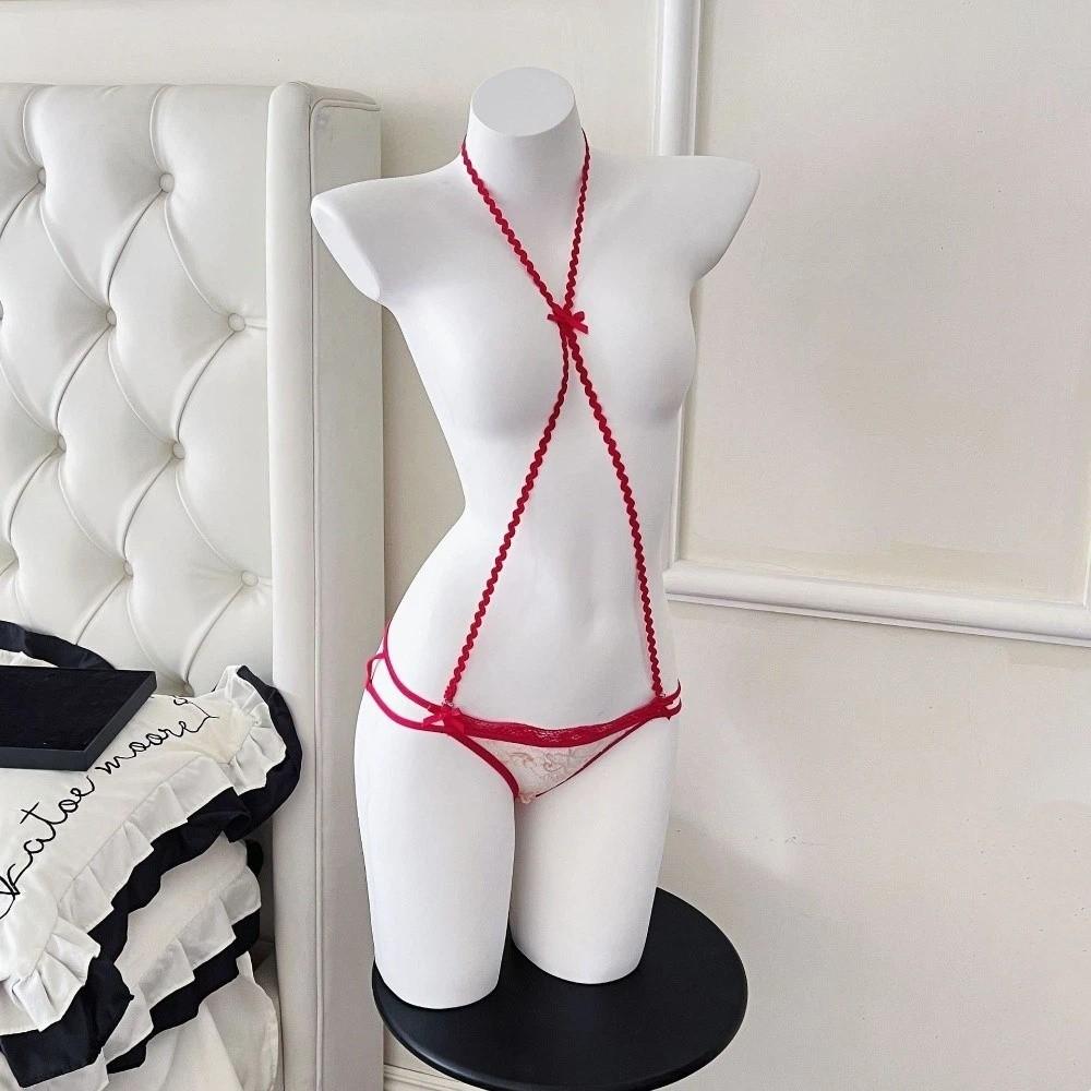 Pendant Chain Underwear for Women Low Waist Lace Underpants Lace Panties  Valentine's Day Gift