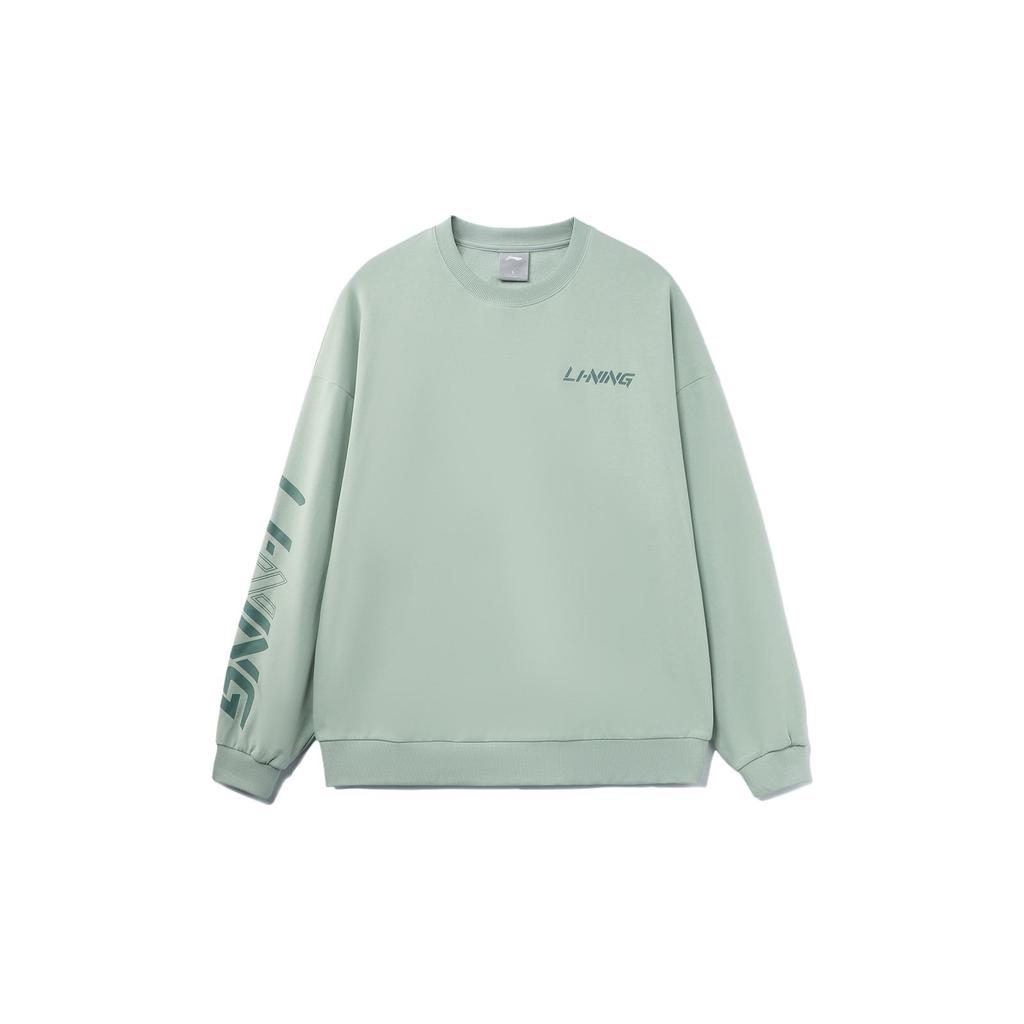 Li Ning Sports Fashion Collection Sweatshirt Unisex Gray Mist Green AWDT607-2
