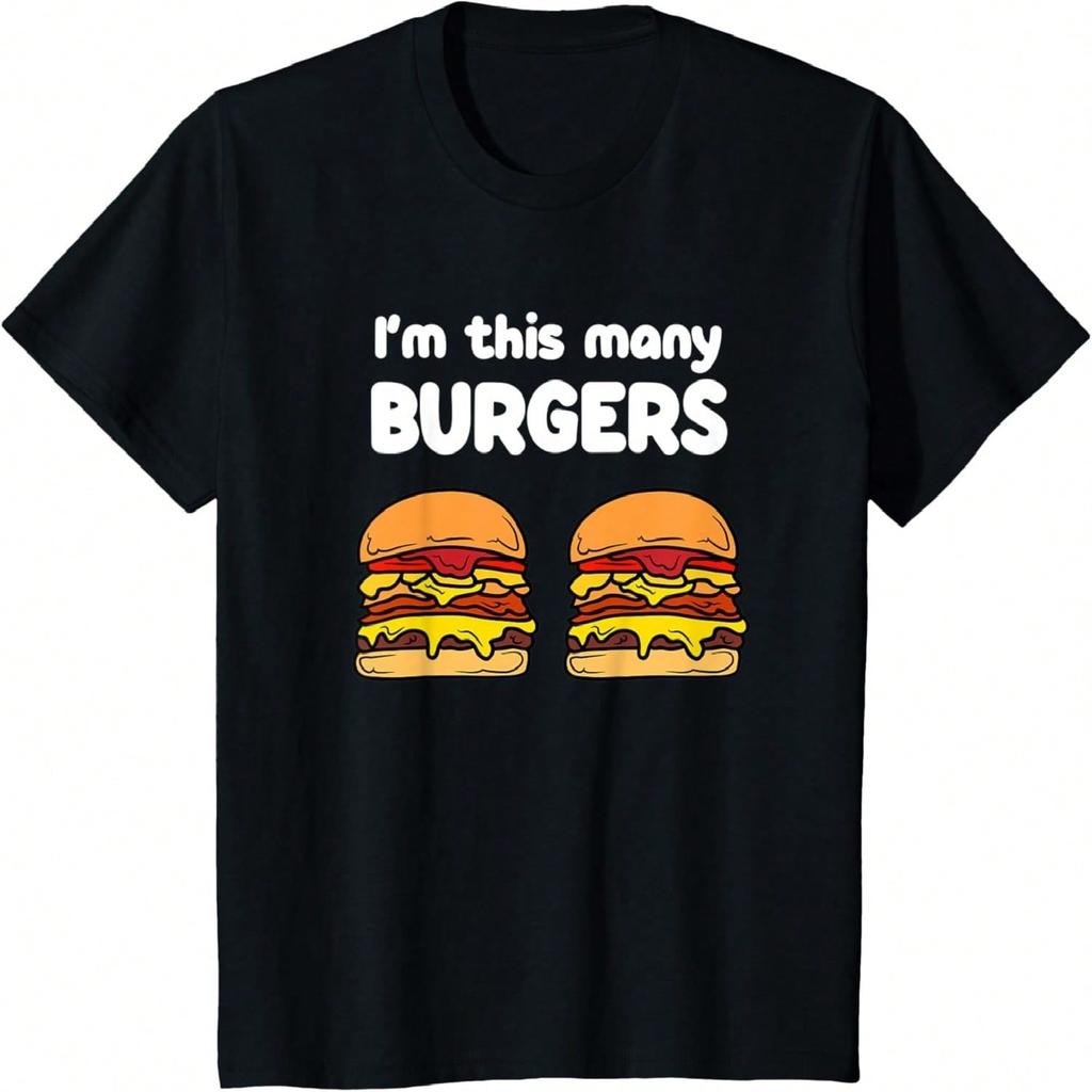 Kids Cute Hamburger 2nd Birthday I'm This Many Burgers 2-Year-Old T-Shirt