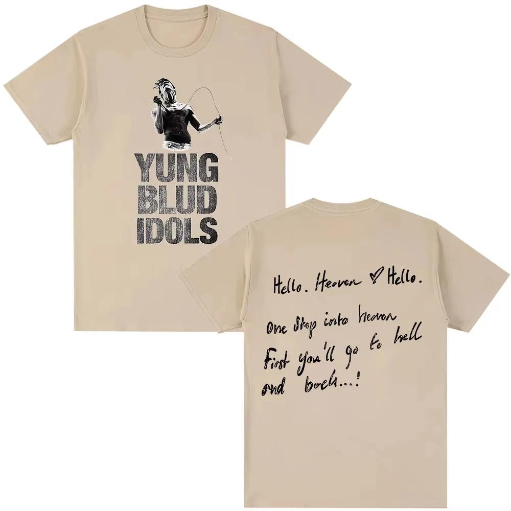 

2026 New Yungblud IDOLS Album Tour T Shirt Unisexs Women Hip Hop Short Sleeve Tshirt Casual Cotton Oversized Top Streetwear S