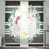 Elegant Elephant Cotton Bow Tulle Curtains for Living Room Kitchen Bedroom Balcony Sheer Chiffon Fashion Home Decor