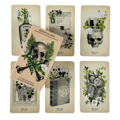 1pc Memento Mori Lenormand And Oracle Deck English Board Game Playing Cards