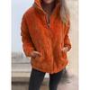 2026 Autumn Winter Women's Corduroy Stand Collar Long Sleeve Short Jacket with Pockets