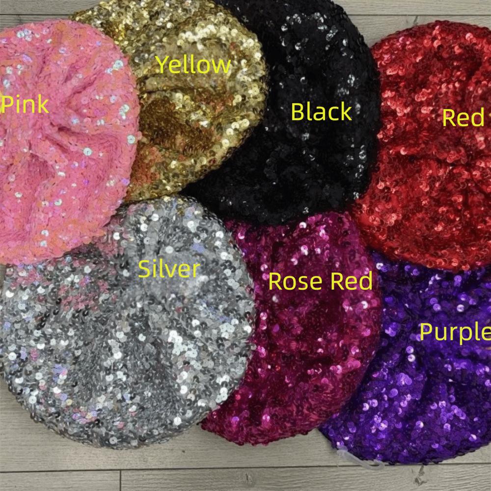 Octagonal Shape Glitter Sequin Beret Thin Fashion Beret INS Niche Design Newsboy Cap  Night Club