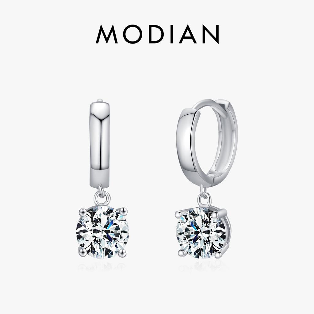 1.0CT D Color Moissanite Hoop Earrings Lab Created Diamond For Women 925 Sterling Silver Wedding Fine Jewelry Gift