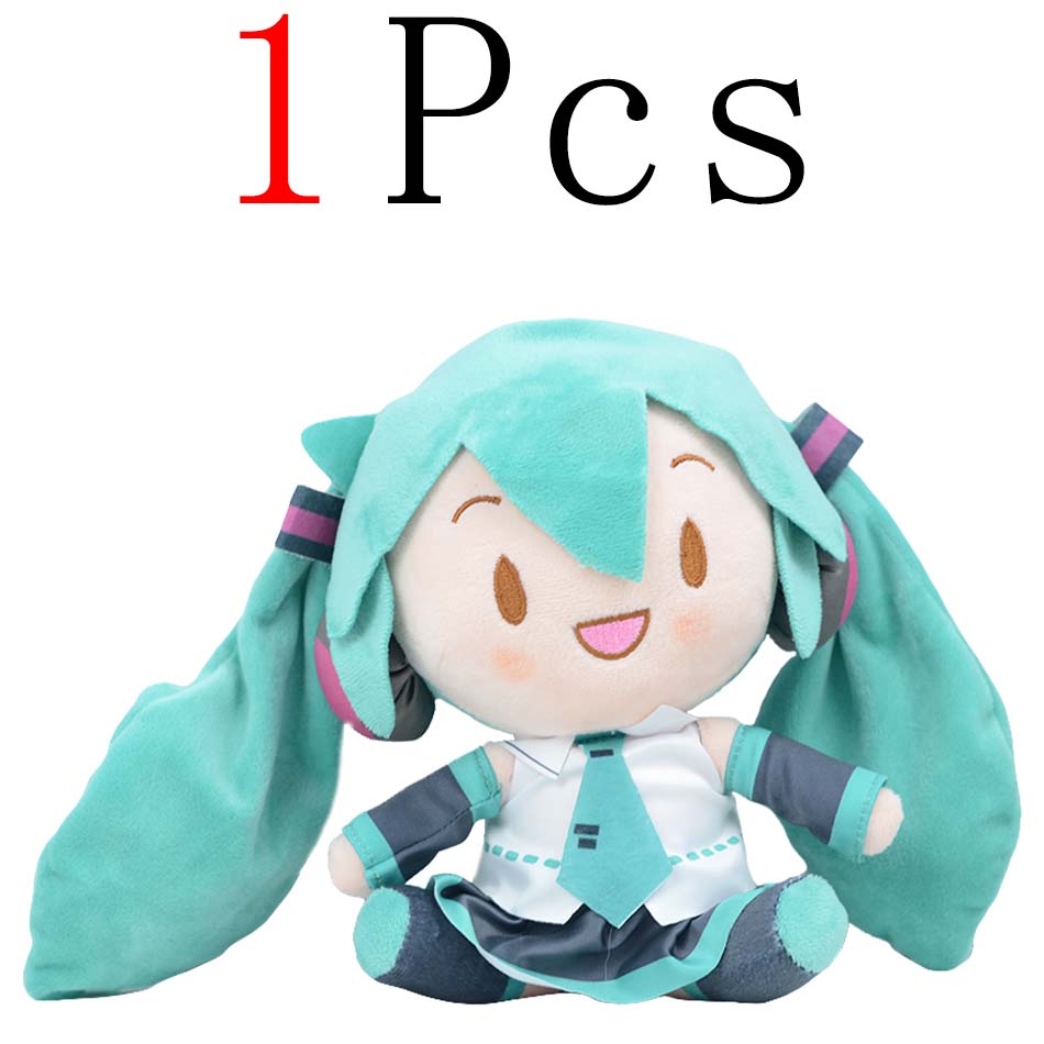 Cartoon 20cm Hatsune Miku Plush Doll Toy Anime sakura Miku snow Miku Character KawaiiSitting posture Fufu Kids Christmas Gift