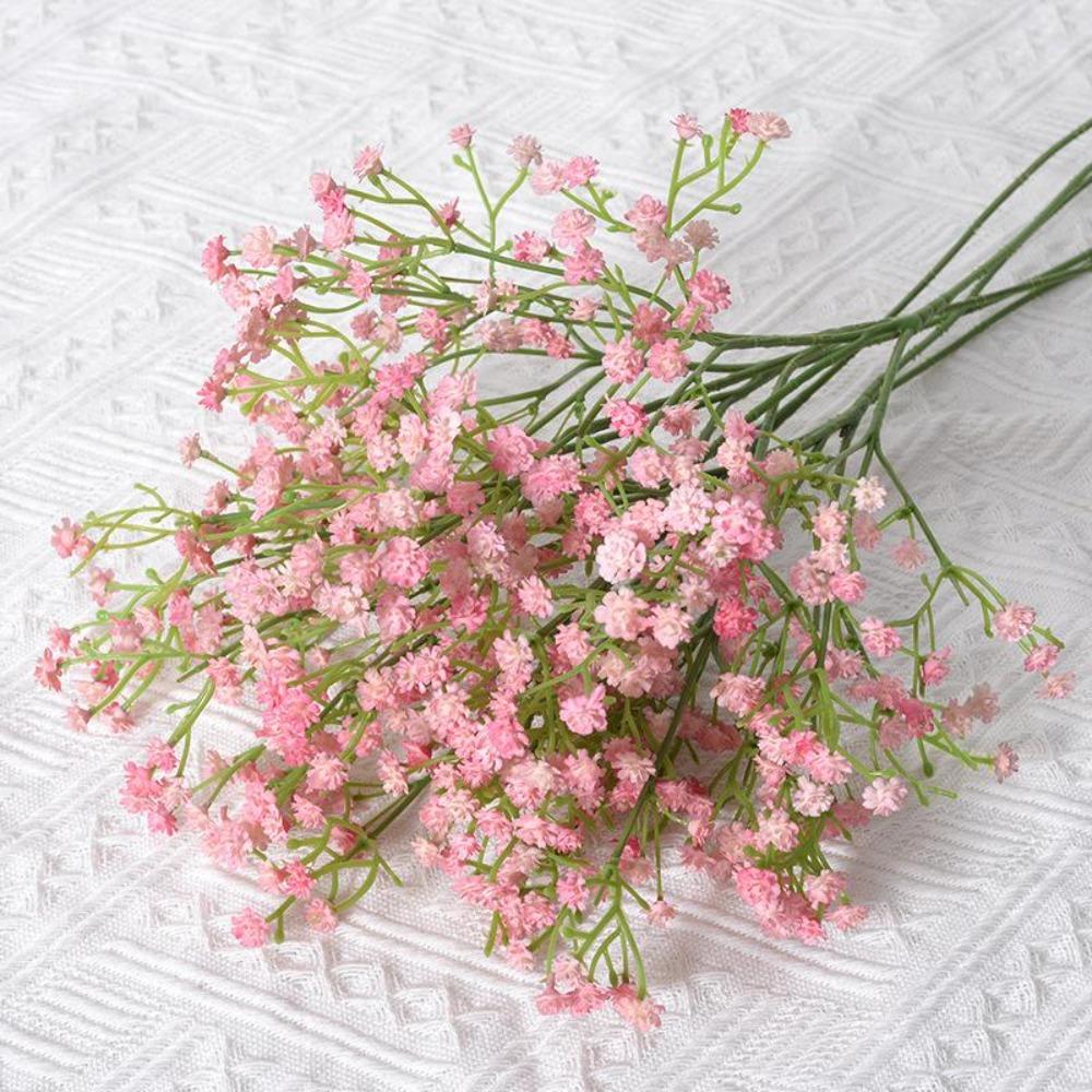 Umělé minihlavice Gypsophila Hortenzie Bílé květiny Svatební potřeby Domů DIY Dekor pro miminko Umělé květinové aranžmá